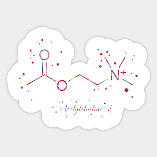 Acetylcholine molecule Sticker